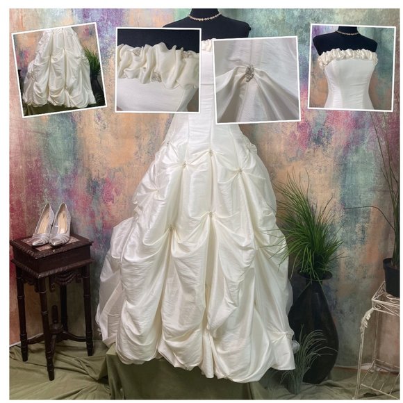 📌 Maggie Sottero Stunning Wedding dress w/ train - Picture 6 of 16